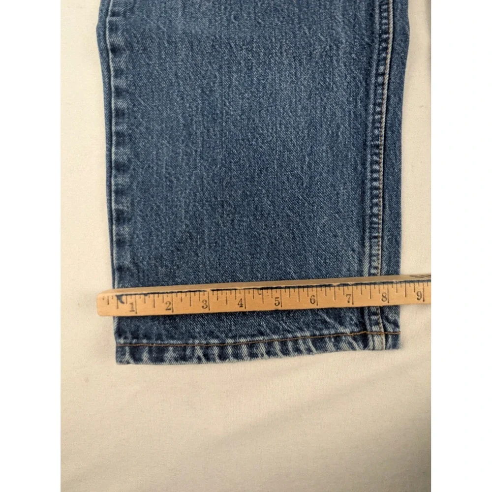 Levis 505 Mens 42x32 Orange Tab Reg Straight Leg Med Wash Blue Jeans 80'S Denim
